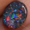 1.25 Cts Australian Black Opal Lightning Ridge Solid Gem Stone Cabochon