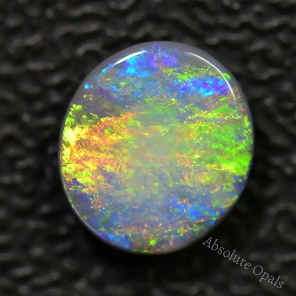 1.25 Cts Australian Black Opal Solid Stone Lightning Ridge