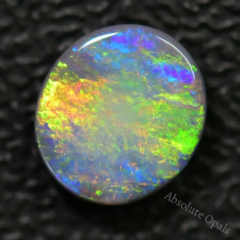 1.25 Cts Australian Black Opal Solid Stone Lightning Ridge