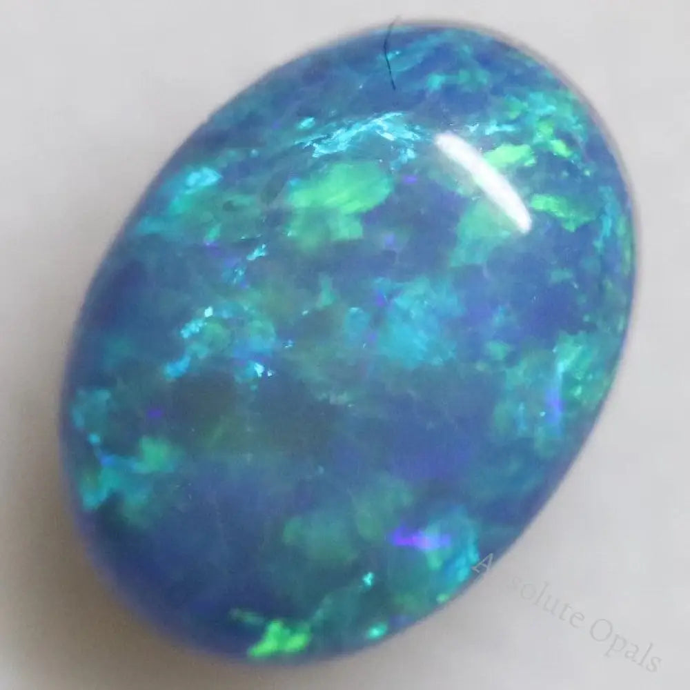 1.25 Cts Australian Opal Doublet Stone Cabochon