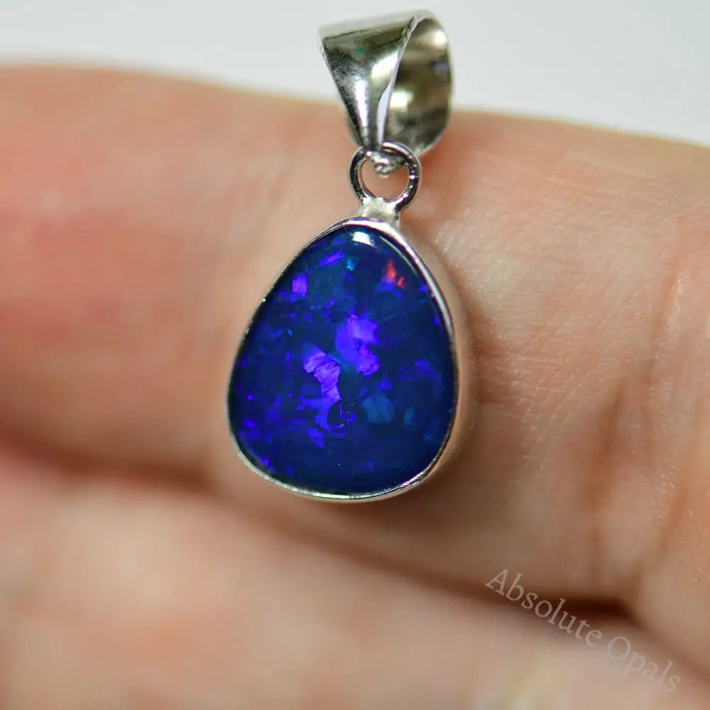 Australian Doublet Opal with Silver Pendant