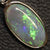 Australian Lightning Ridge, Solid Opal, Silver Pendant