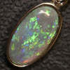 Australian Lightning Ridge, Solid Opal, Silver Pendant