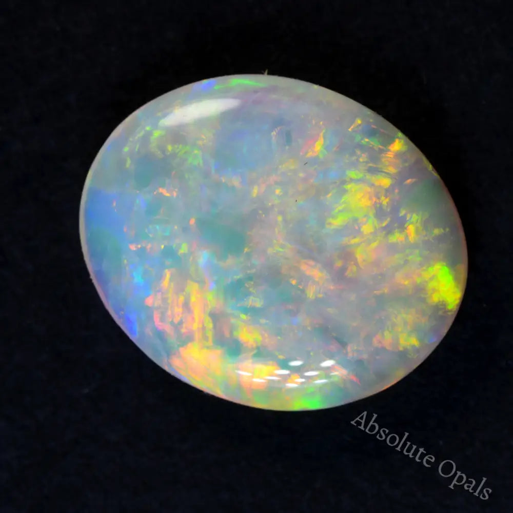 Australian Solid Opal from Lightning Ridge with vibrant colors