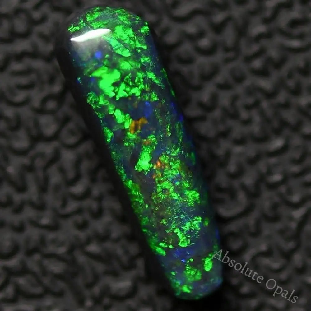 1.32 Cts Australian Black Opal Solid Gem Stone Lightning Ridge