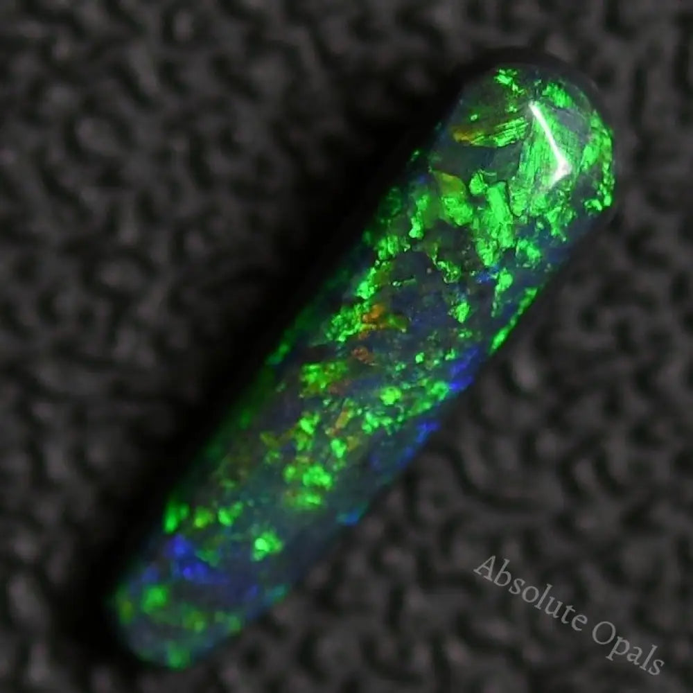 1.32 Cts Australian Black Opal Solid Gem Stone Lightning Ridge