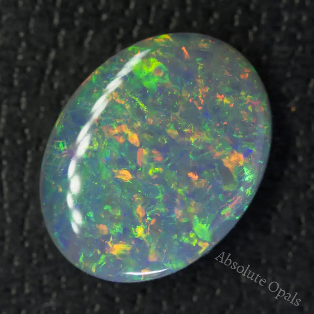 1.33 Cts Australian Semi Black Opal Solid Lightning Ridge Stone