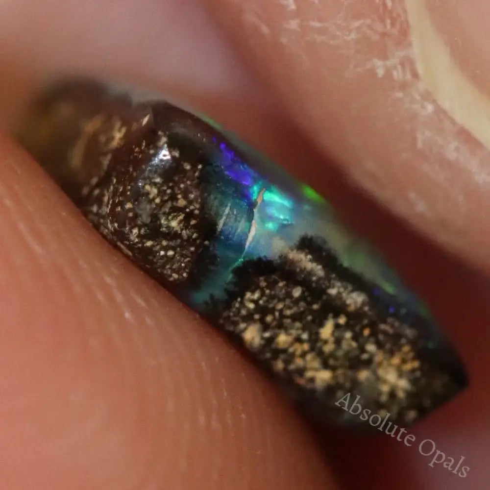 1.35 Cts Australian Boulder Opal Cut Loose Stone