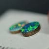 1.35 Cts Australian Opal Doublet Stone Cabochon 2Pcs