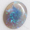 1.37 Cts Australian Lightning Ridge Semi Black Crystal Solid Opal Cabochon Loose Stone