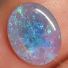 1.37 Cts Australian Lightning Ridge Semi Black Crystal Solid Opal Cabochon Loose Stone