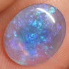 1.37 Cts Australian Lightning Ridge Semi Black Crystal Solid Opal Cabochon Loose Stone