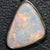 1.37 G Australian Lightning Ridge Solid Semi-Black Opal Pendant Silver L 23.5 Mm Jewellery