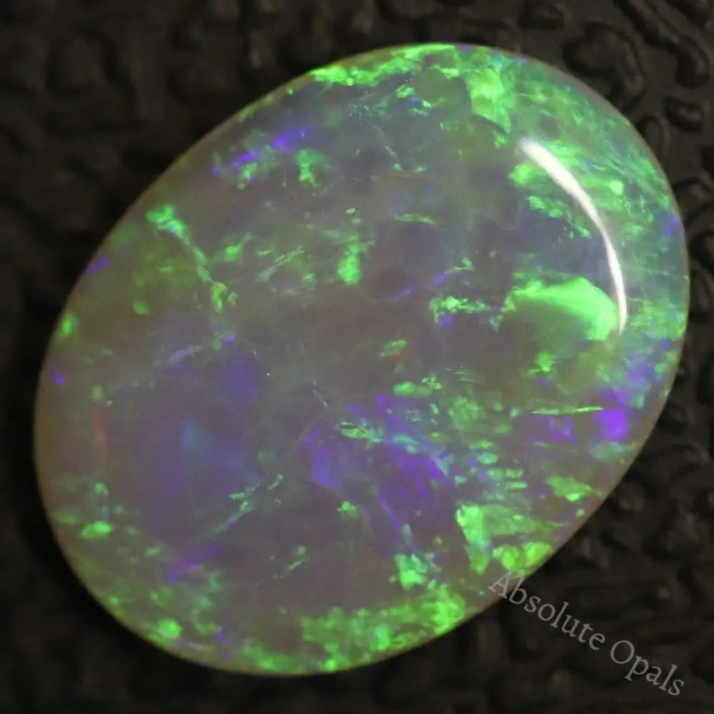 Australian Lightning Ridge, Semi Black Crystal Solid Opal, Cabochon Loose Stone