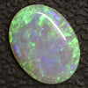 1.38 Cts Australian Lightning Ridge Semi Black Crystal Solid Opal Cabochon Loose Stone