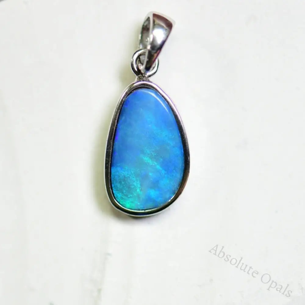 Australian Doublet Opal with Silver Pendant