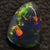 Australian Black Opal Lightning Ridge, Solid Gem Stone, Cabochon, Red Green Blue