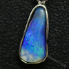 1.41 G Australian Boulder Opal With Silver Pendant: L 23.1 Mm Jewellery