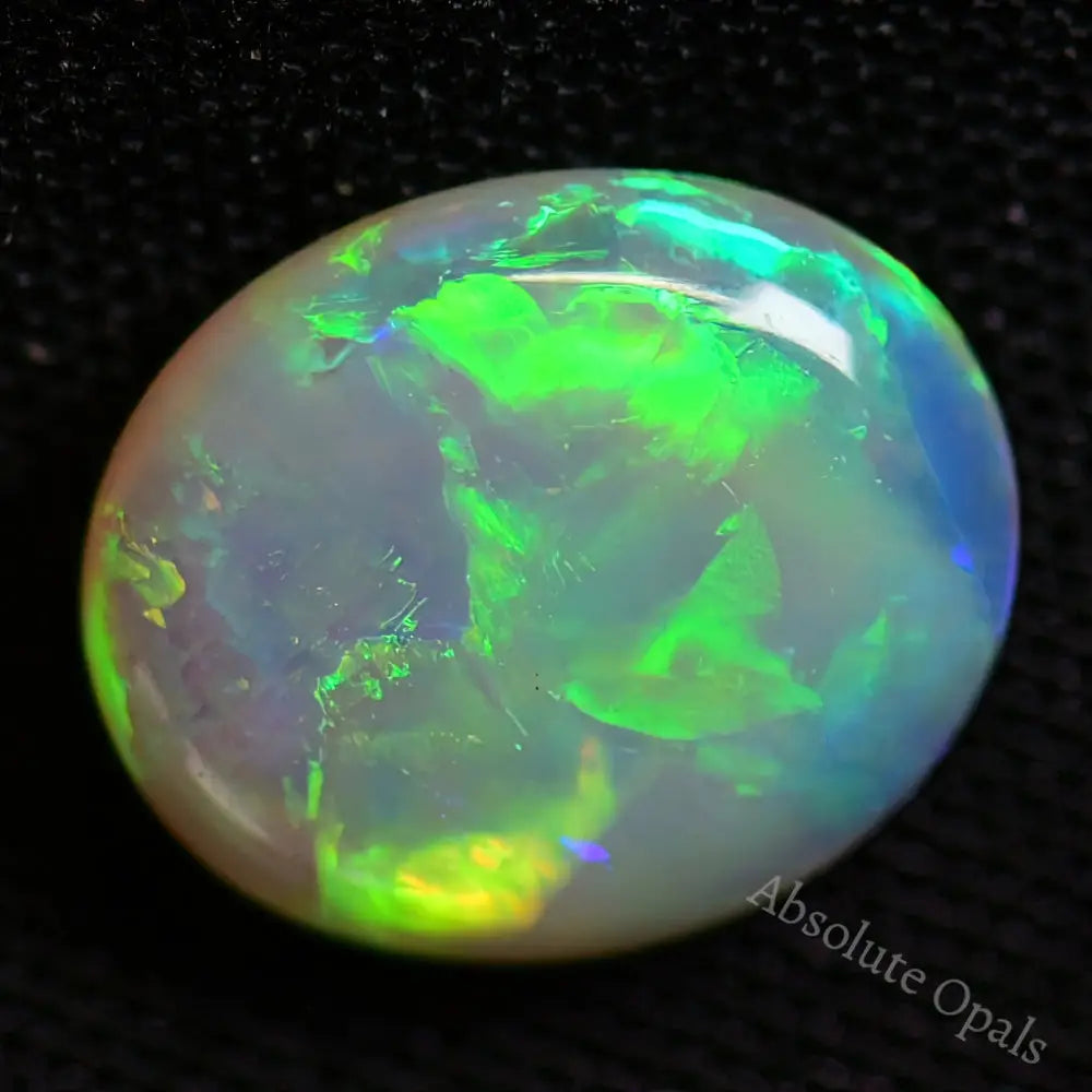 1.43 Cts Australian Solid Opal Cut Stone Lightning Ridge Light