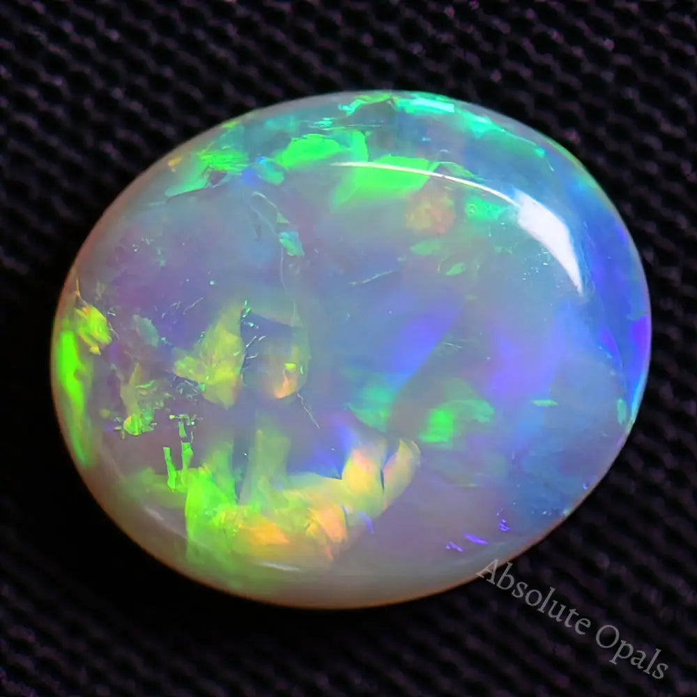 1.43 Cts Australian Solid Opal Cut Stone Lightning Ridge Light