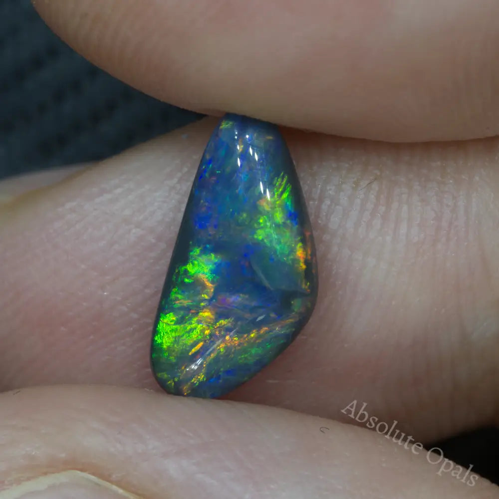 Black Opal Lightning Ridge, Solid Stone