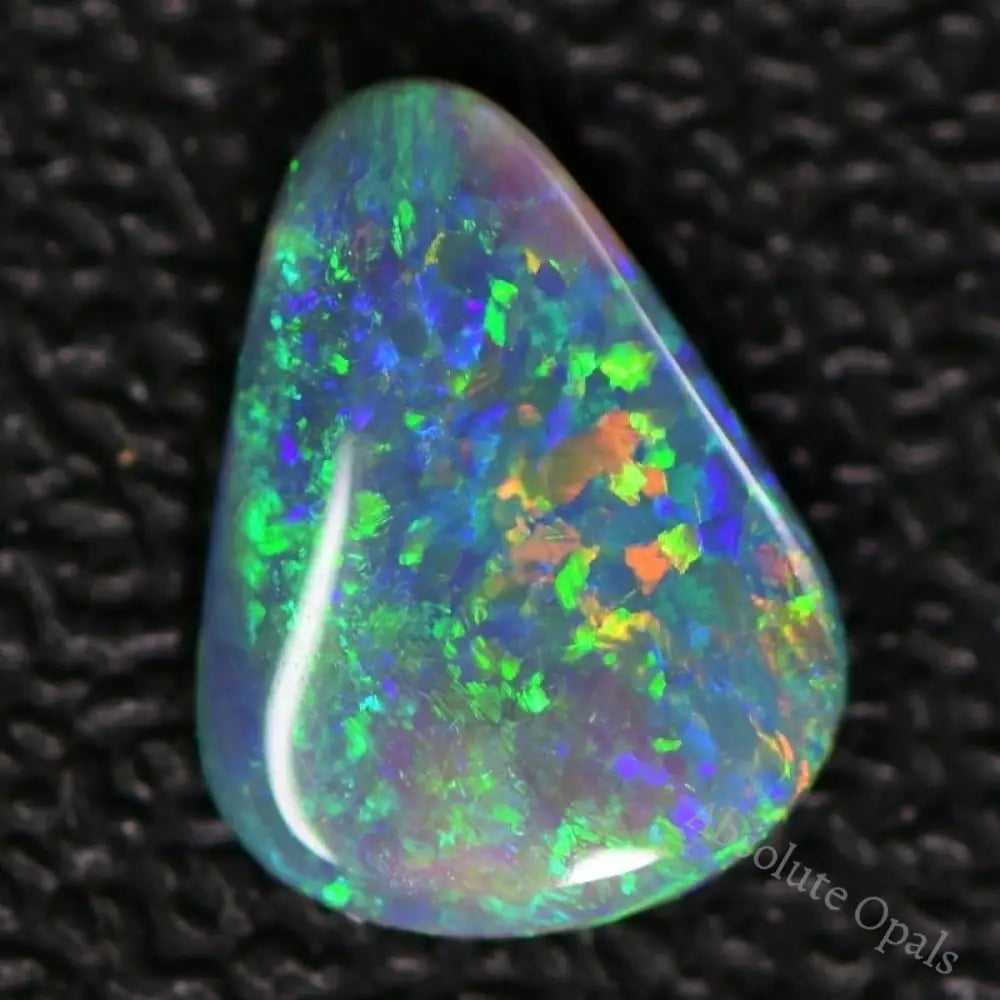 1.44 Cts Australian Black Opal Solid Stone Lightning Ridge