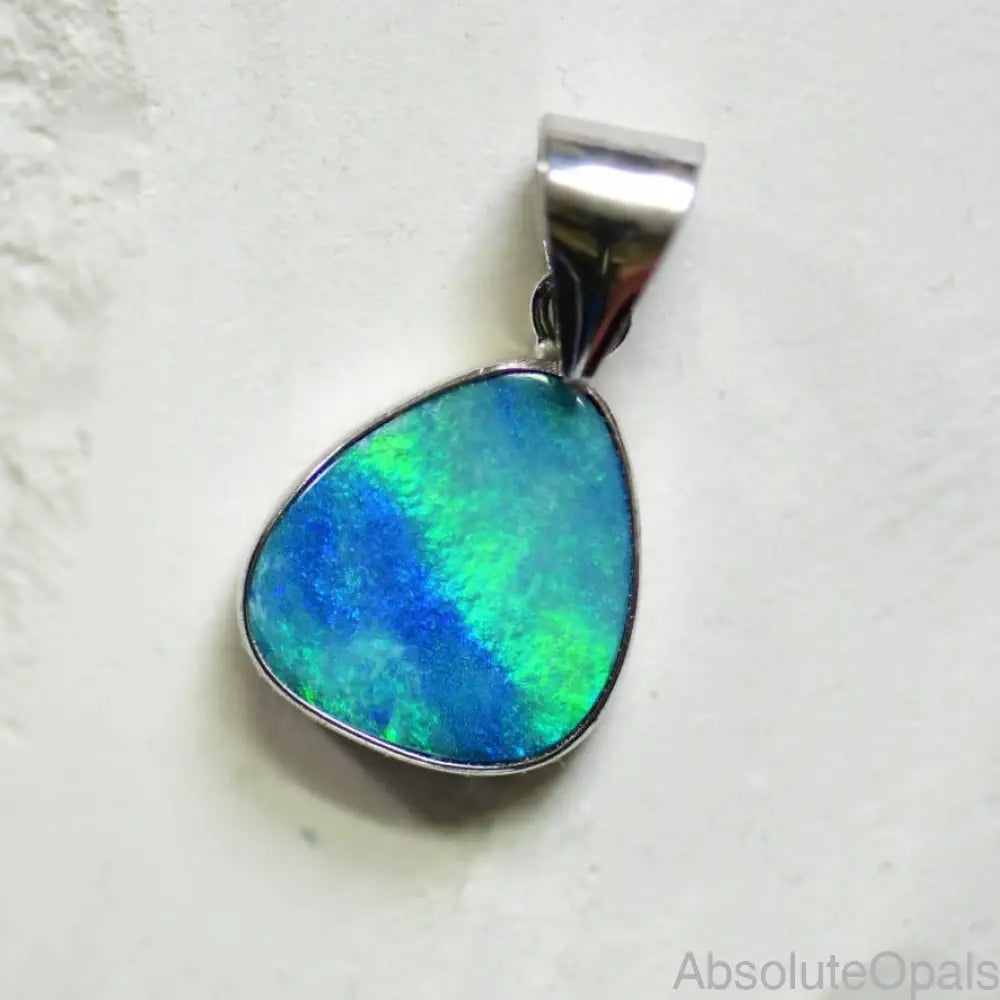 Australian Doublet Opal with Silver Pendant