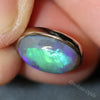 1.5 G Australian Lightning Ridge Solid Semi-Black Opal Pendant Silver L 23.0 Mm Jewellery