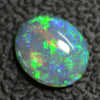 1.53 Cts Australian Semi Black Crystal Solid Opal Lightning Ridge