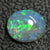 1.53 Cts Australian Semi Black Crystal Solid Opal Lightning Ridge