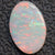 1.53 Cts Australian Semi Black Opal Solid Lightning Ridge Cabochon Loose Stone