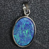 1.55 G Australian Doublet Opal With Silver Pendant: L 24.8 Mm Jewellery