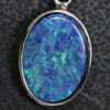 1.55 G Australian Doublet Opal With Silver Pendant: L 24.8 Mm Jewellery