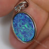 1.55 G Australian Doublet Opal With Silver Pendant: L 24.8 Mm Jewellery