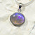 Australian Lightning Ridge, Solid Opal Pendant, Silver