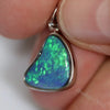 1.56 G Australian Doublet Opal With Silver Pendant: L 22.5 Mm Jewellery