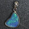 1.56 G Australian Doublet Opal With Silver Pendant: L 22.5 Mm Jewellery