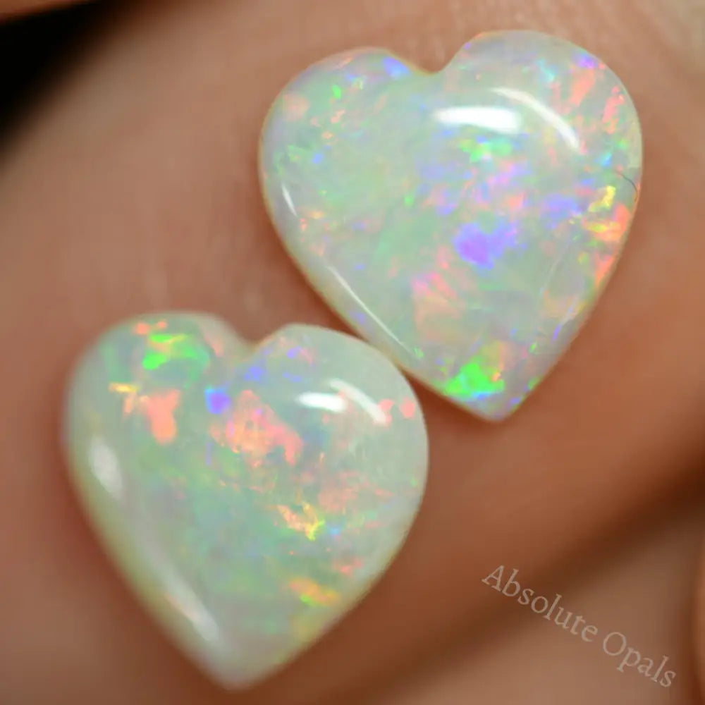 1.57 Cts Opal Cabochon Pairs Australian Solid Stone South Australia Light