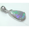 1.57 G Australian Lightning Ridge Solid Opal Sterling Silver 925 Pendant L27Mm Jewellery