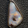 1.58 G Australian Boulder Opal With Silver Pendant: L 24.0 Mm Jewellery