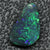 1.60 Cts Australian Black Solid Opal Lightning Ridge Cmr