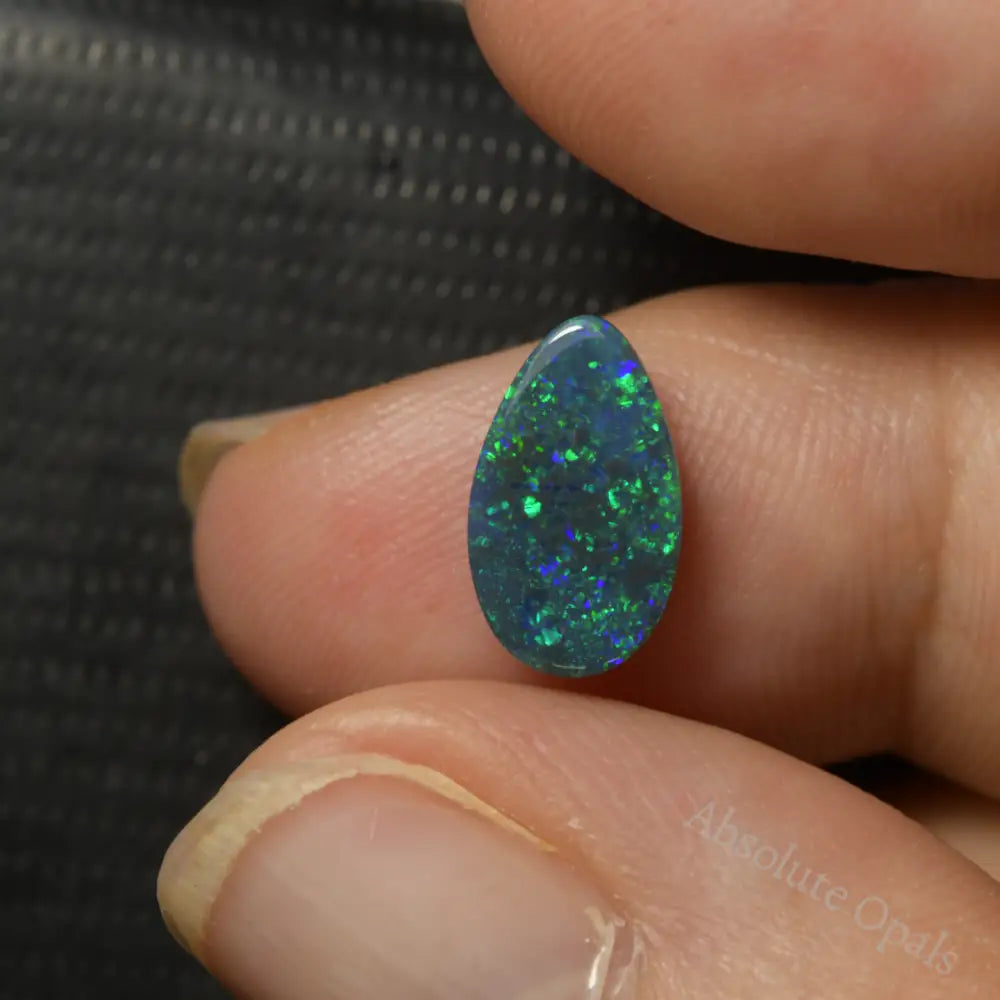 1.60 cts Black Opal Lightning Ridge Solid Stone