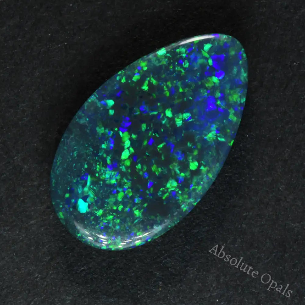 1.60 cts Black Opal Lightning Ridge Solid Stone