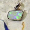 Australian Lightning Ridge, Solid Opal Pendant, Silver