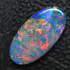 1.61 Cts Australian Opal Doublet Stone Cabochon Lightning Ridge