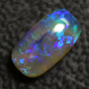 1.61 Cts Australian Semi Black Crystal Solid Opal Lightning Ridge