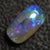 1.61 Cts Australian Semi Black Crystal Solid Opal Lightning Ridge