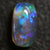 1.61 Cts Australian Semi Black Crystal Solid Opal Lightning Ridge