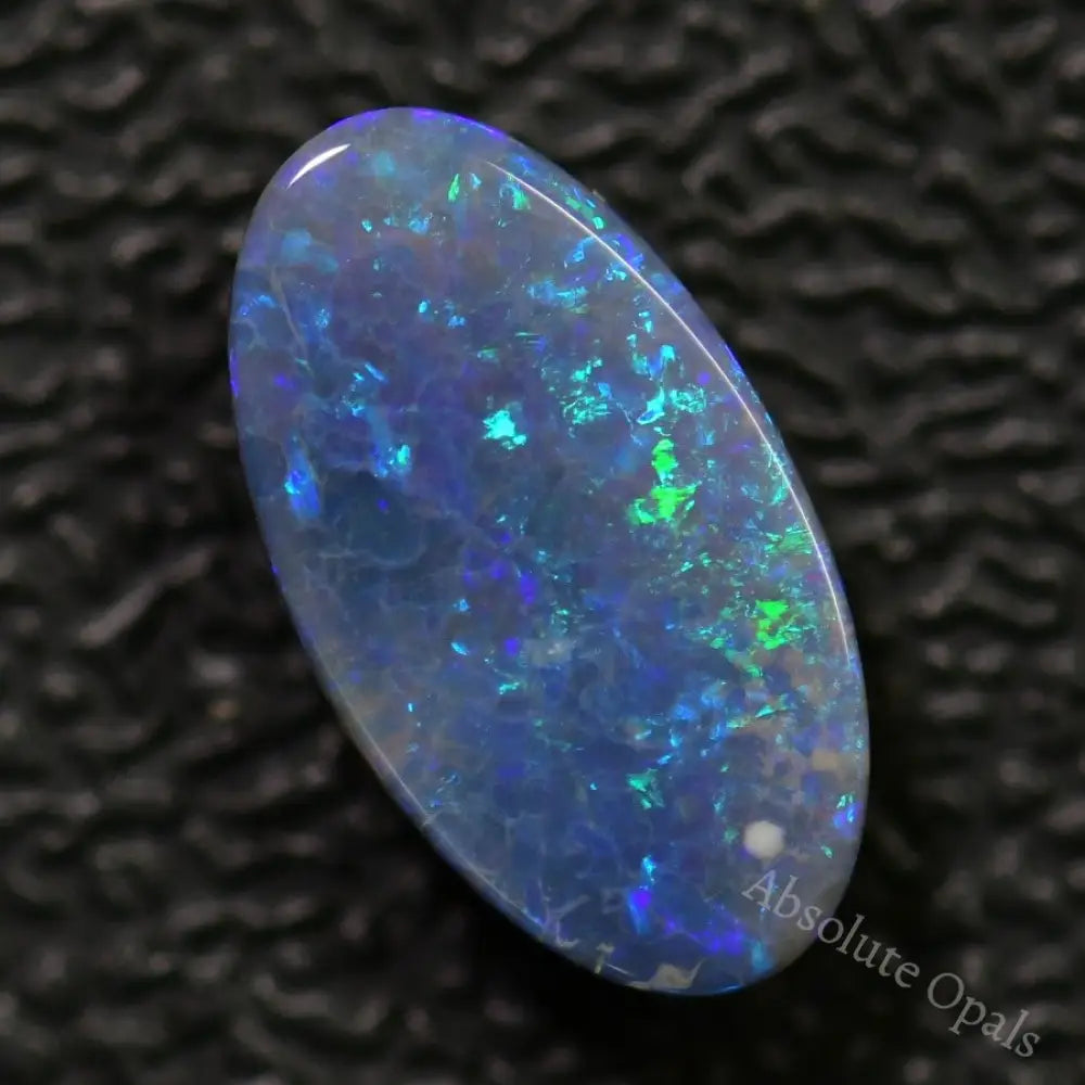 1.63 Cts Australian Black Opal Solid Lightning Ridge Crystal