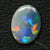 1.63 Cts Australian Lightning Ridge Semi Black Solid Opal